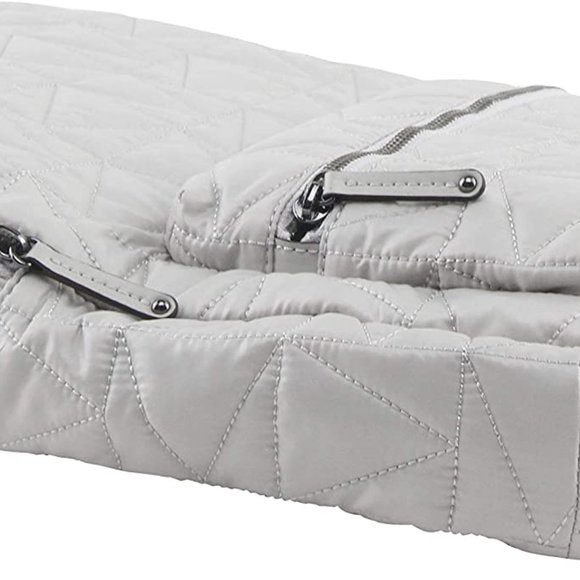 Michael Kors Winnie Large Nylon Backpack 35T0UW4B7C Aluminum Gray NWT $448 - Picture 5 of 12